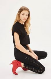 Topshop Joni Side Lace-Up Ankle Skinny Jeans at Nordstrom